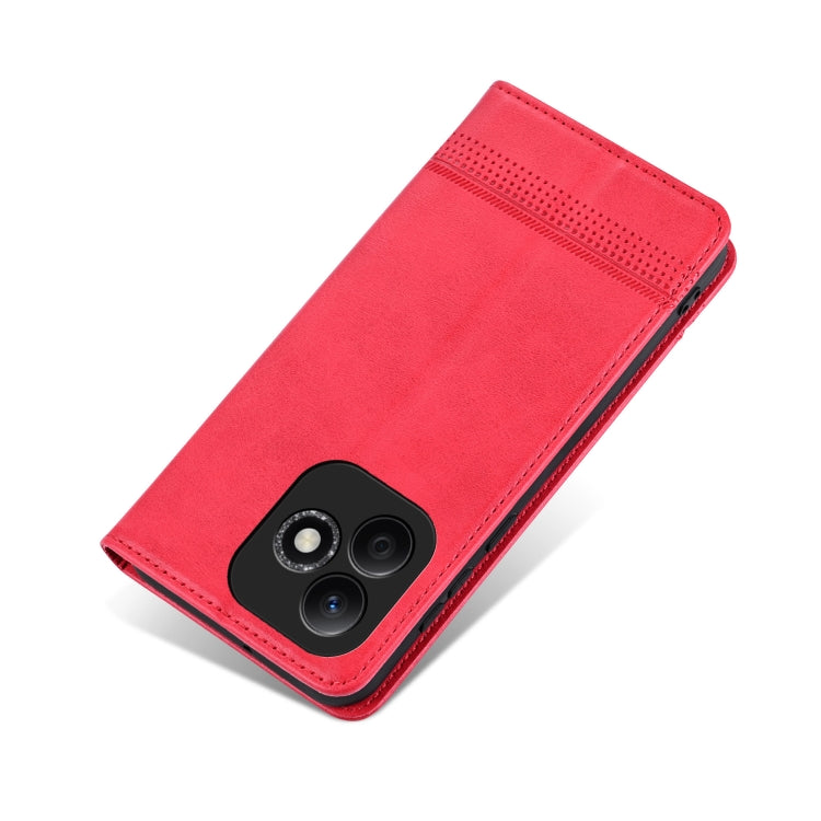 For Honor X60i AZNS Magnetic Calf Texture Flip Leather Phone Case