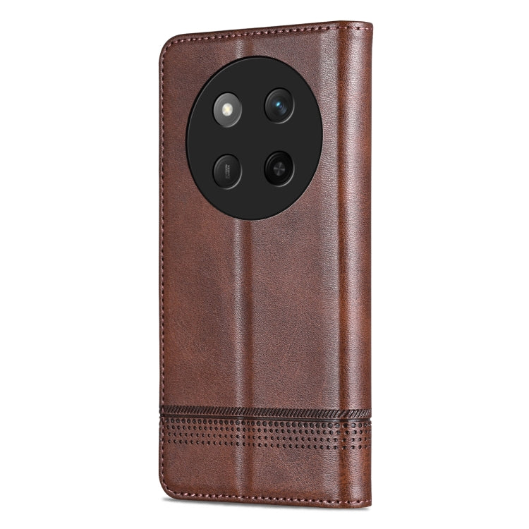 For Honor X60 Pro AZNS Magnetic Calf Texture Flip Leather Phone Case