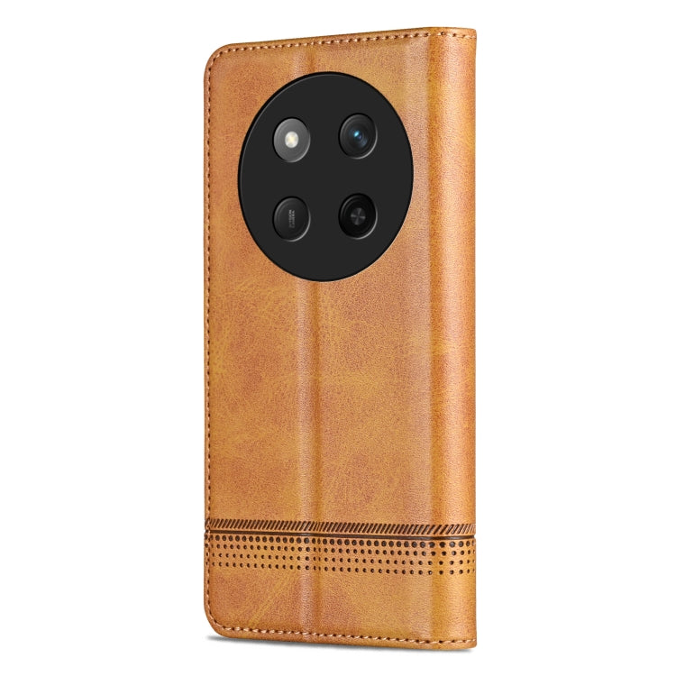 For Honor X60 Pro AZNS Magnetic Calf Texture Flip Leather Phone Case