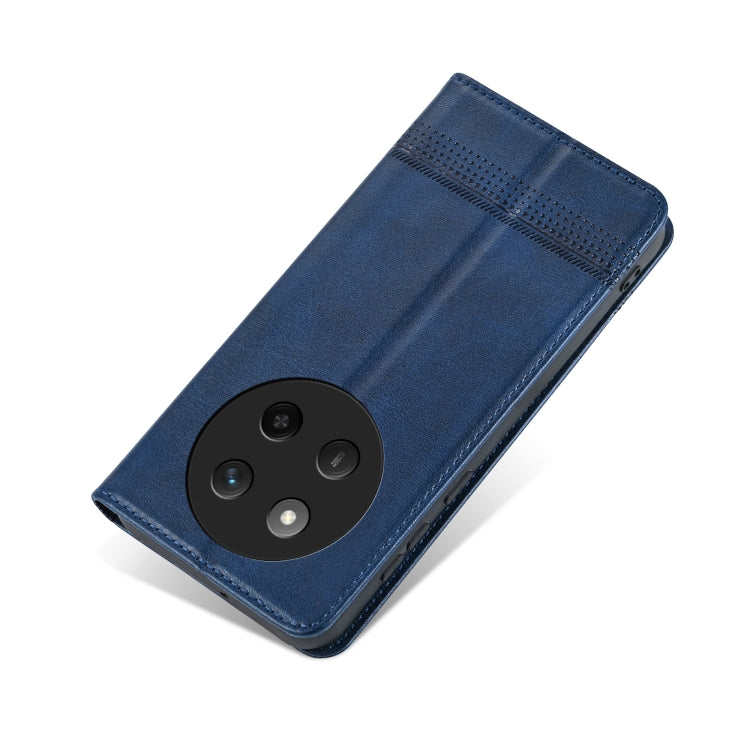 For Honor X60 Pro AZNS Magnetic Calf Texture Flip Leather Phone Case
