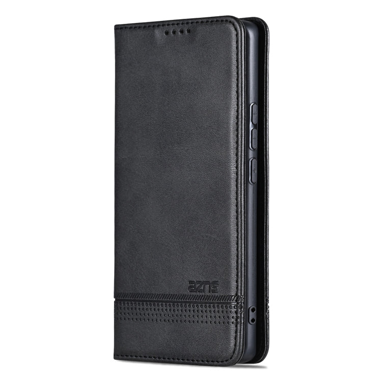 For Honor X60 Pro AZNS Magnetic Calf Texture Flip Leather Phone Case
