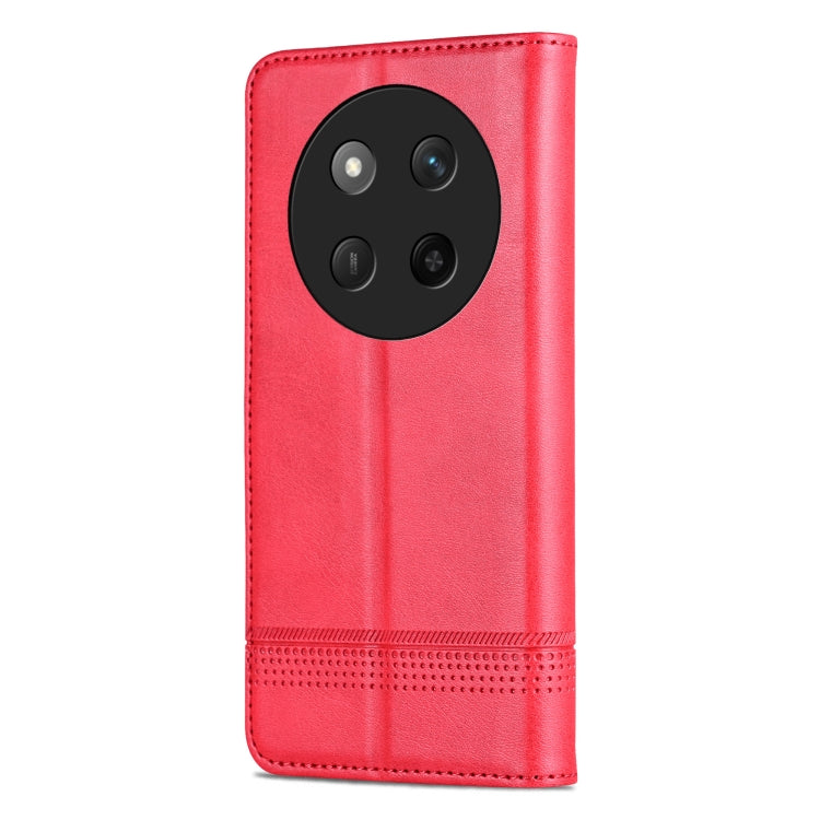 For Honor X60 Pro AZNS Magnetic Calf Texture Flip Leather Phone Case