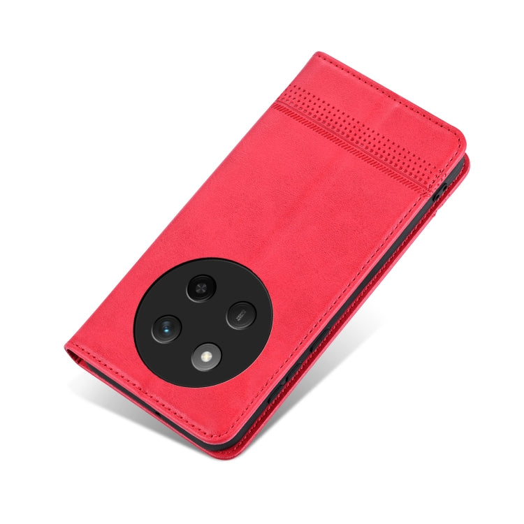 For Honor X60 Pro AZNS Magnetic Calf Texture Flip Leather Phone Case