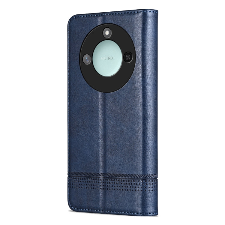 For Honor X60 AZNS Magnetic Calf Texture Flip Leather Phone Case