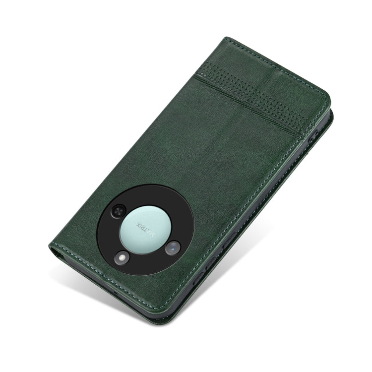 For Honor X60 AZNS Magnetic Calf Texture Flip Leather Phone Case