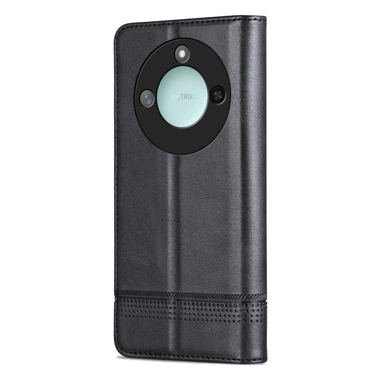 For Honor X60 AZNS Magnetic Calf Texture Flip Leather Phone Case