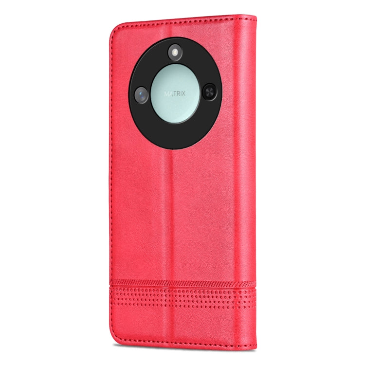 For Honor X60 AZNS Magnetic Calf Texture Flip Leather Phone Case