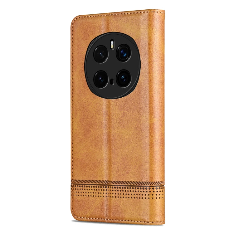 For Honor Magic7 Pro AZNS Magnetic Calf Texture Flip Leather Phone Case