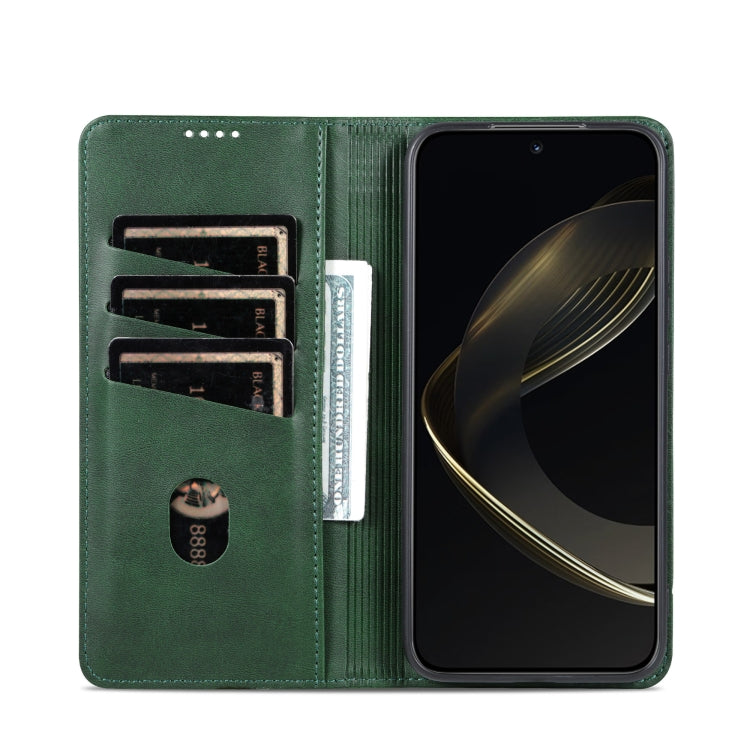 For Honor Magic7 Pro AZNS Magnetic Calf Texture Flip Leather Phone Case
