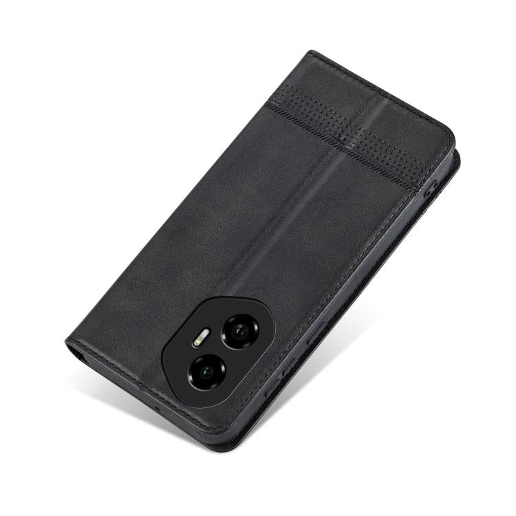 For Honor 300 AZNS Magnetic Calf Texture Flip Leather Phone Case