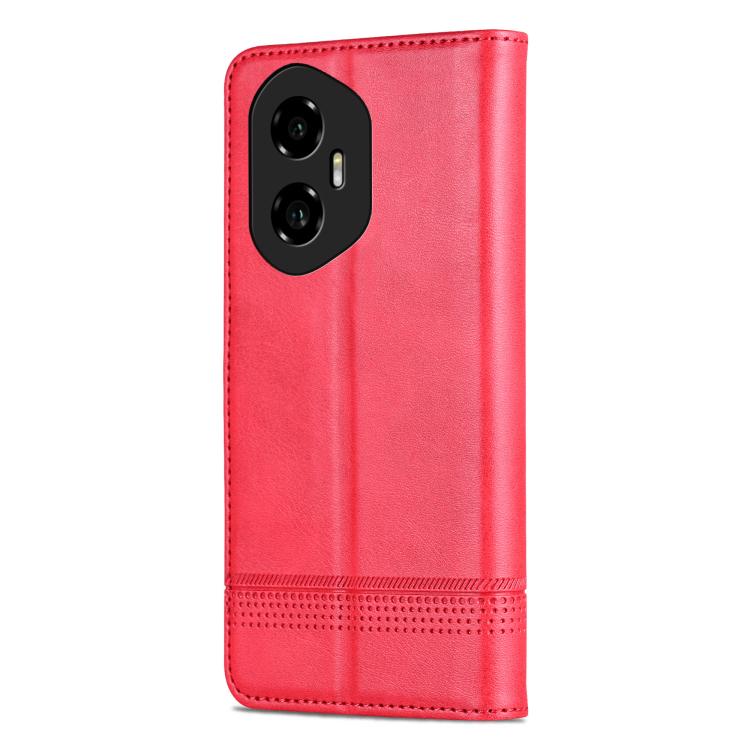For Honor 300 AZNS Magnetic Calf Texture Flip Leather Phone Case