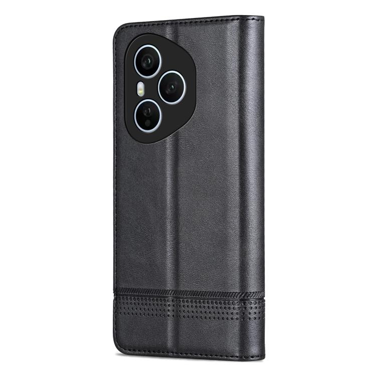 For Honor 400 Pro 5G Global 160.8mm AZNS Magnetic Calf Texture Flip Leather Phone Case