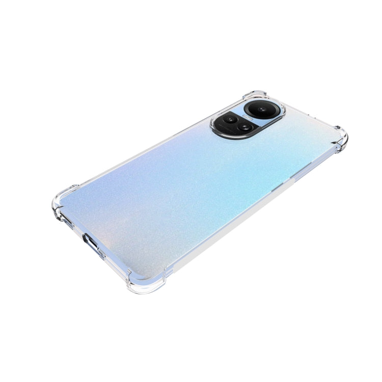 For OPPO Reno10 / 10 Pro Global Shockproof Non-slip Thickening TPU Phone Case(Transparent)