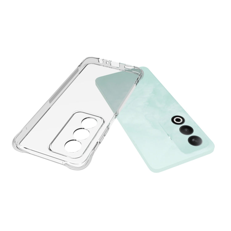 For OPPO A3 Pro 5G Global Shockproof Non-slip Thickening TPU Phone Case - Transparent