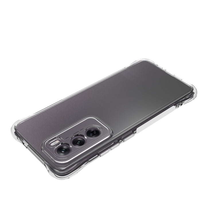 For OPPO Reno12 5G Global Shockproof Non-slip Thickening TPU Phone Case - Transparent