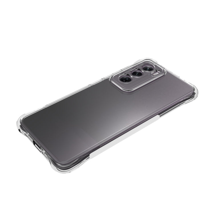 For OPPO Reno12 5G Global Shockproof Non-slip Thickening TPU Phone Case - Transparent