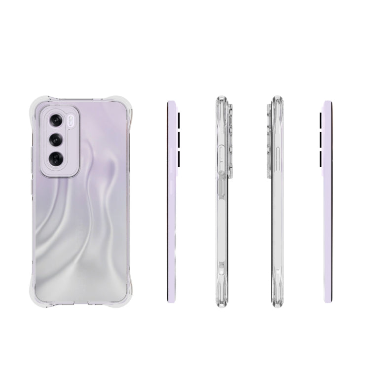 For OPPO Reno12 Pro 5G Global Shockproof Non-slip Thickening TPU Phone Case - Transparent