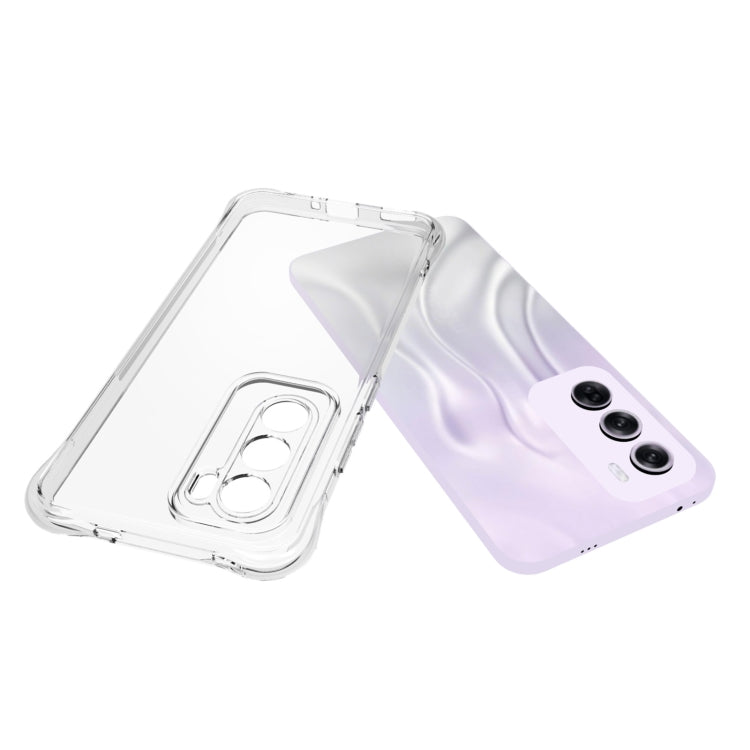 For OPPO Reno12 Pro 5G Global Shockproof Non-slip Thickening TPU Phone Case - Transparent
