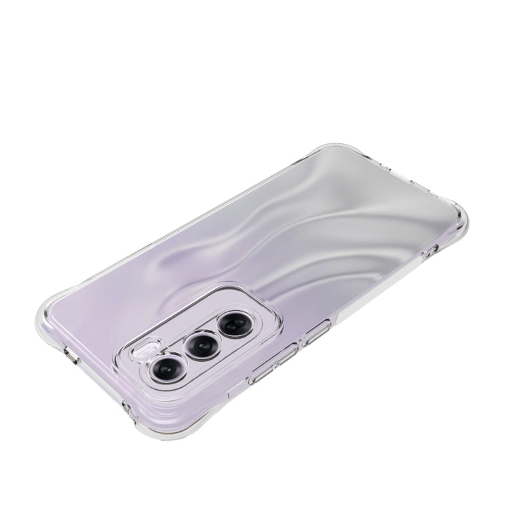 For OPPO Reno12 Pro 5G Global Shockproof Non-slip Thickening TPU Phone Case - Transparent