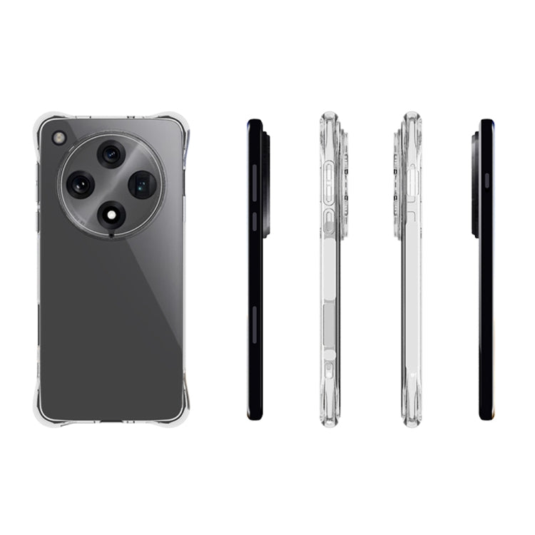 For OPPO Find X8 Pro 5G Shockproof Non-slip Thickening TPU Phone Case - Transparent