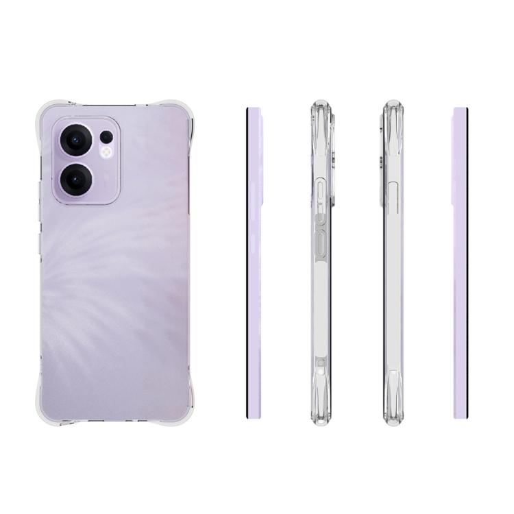 For OPPO Reno13 F 5G Shockproof Non-slip Thickening TPU Phone Case - Transparent