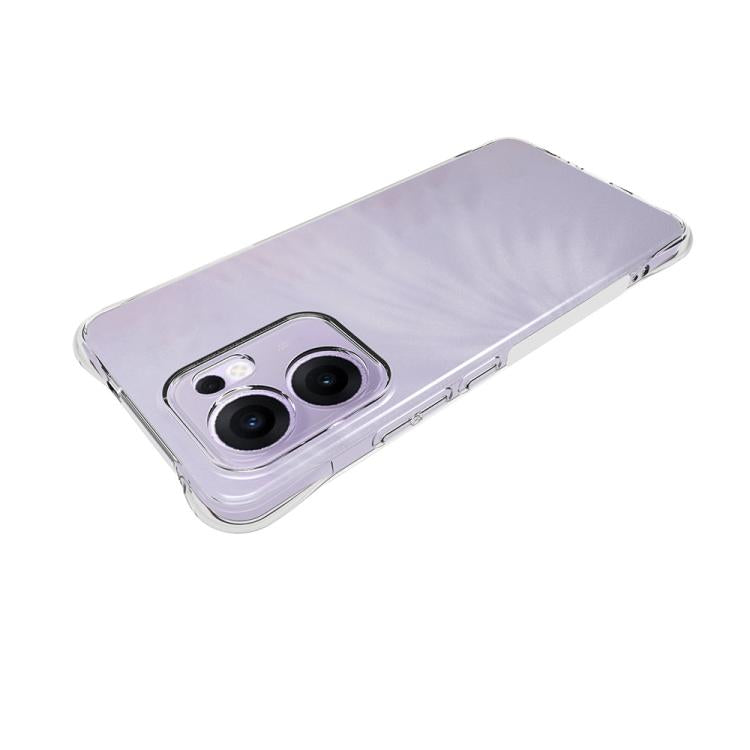 For OPPO Reno13 F 5G Shockproof Non-slip Thickening TPU Phone Case - Transparent