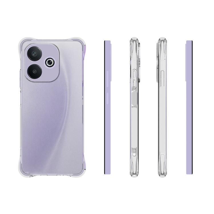 For OPPO A5 Pro 5G Shockproof Non-slip Thickening TPU Phone Case - Transparent
