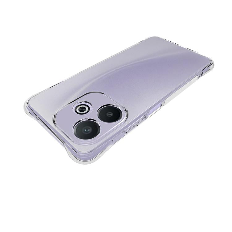 For OPPO A5 Pro 5G Shockproof Non-slip Thickening TPU Phone Case - Transparent