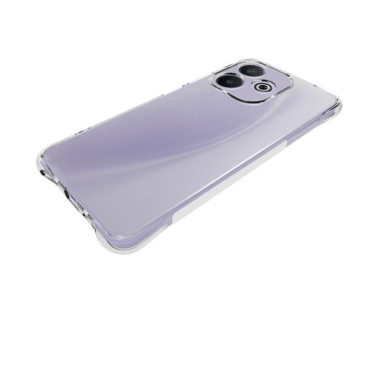 For OPPO A5 Pro 5G Shockproof Non-slip Thickening TPU Phone Case - Transparent