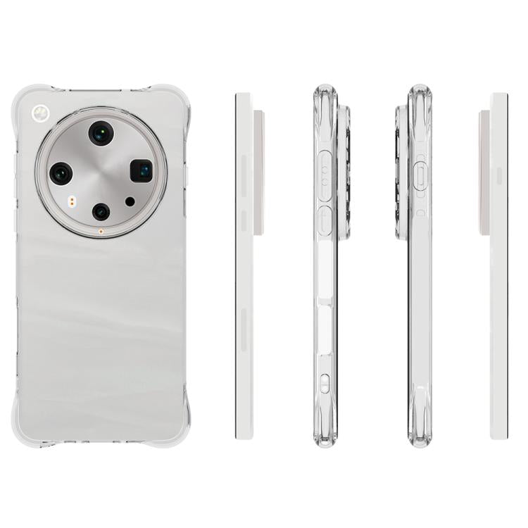For OPPO Find X8 Ultra Shockproof Non-slip Thickening TPU Phone Case - Transparent
