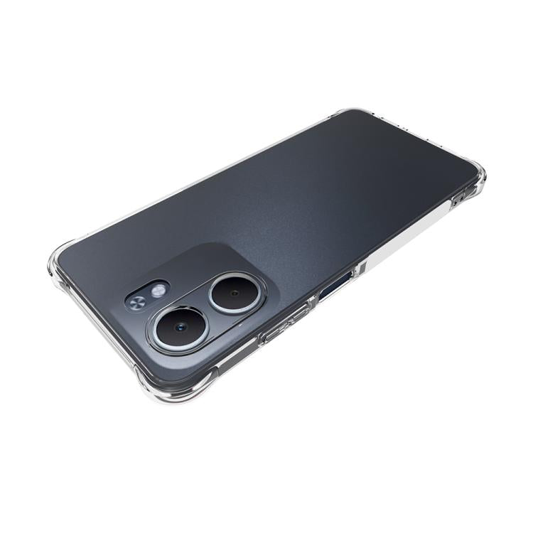 For OPPO A5x 4G / 5G Shockproof Non-slip Thickening TPU Phone Case - Transparent
