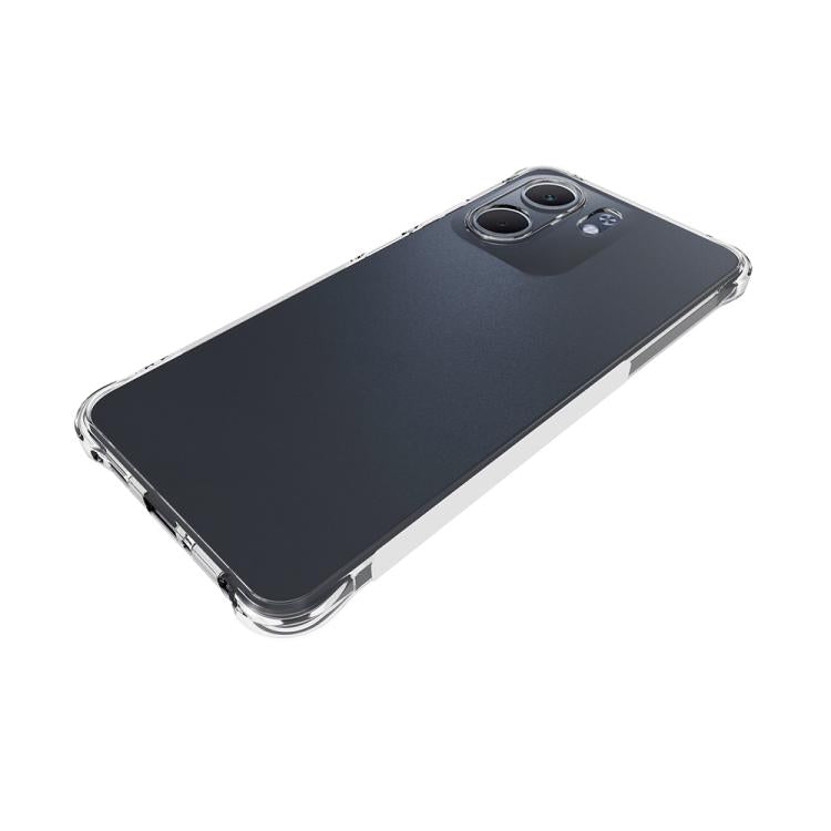 For OPPO A5x 4G / 5G Shockproof Non-slip Thickening TPU Phone Case - Transparent