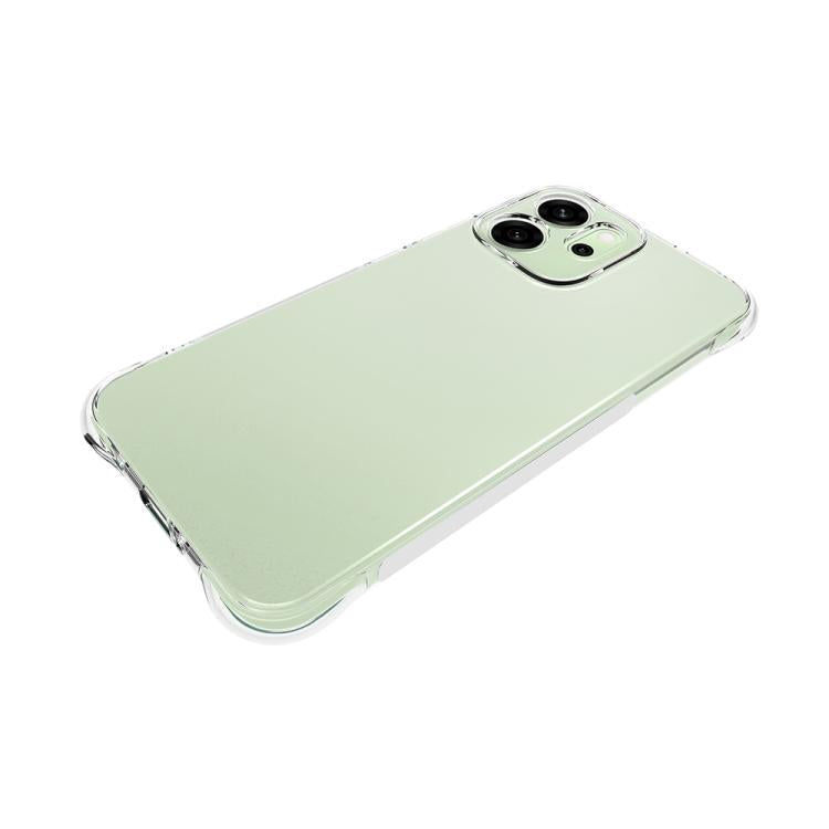 For OPPO Reno14 F 5G Shockproof Non-slip Thickening TPU Phone Case - Transparent