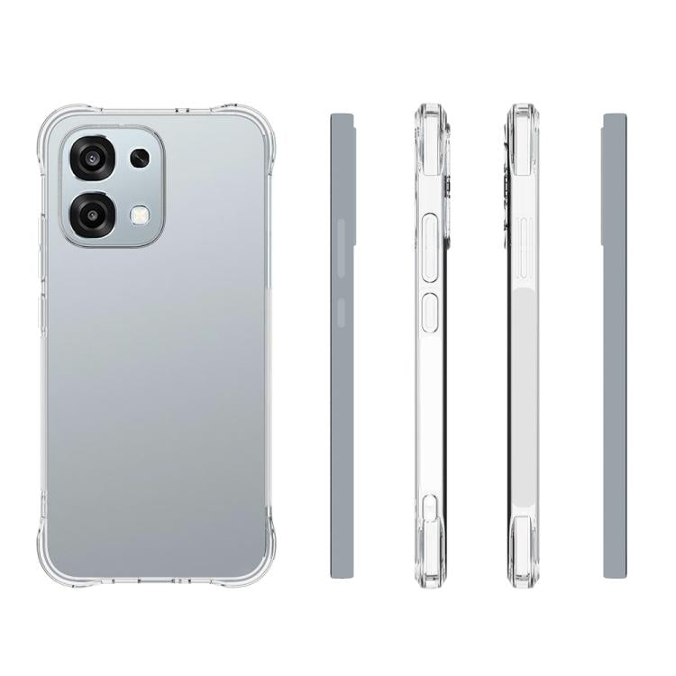For OPPO F31 5G / A6 Pro 4G / 5G Global Shockproof Non-slip Thickening TPU Phone Case - Transparent