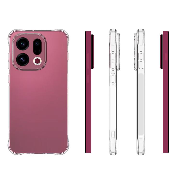 For OPPO Find X9 5G Shockproof Non-slip Thickening TPU Phone Case - Transparent