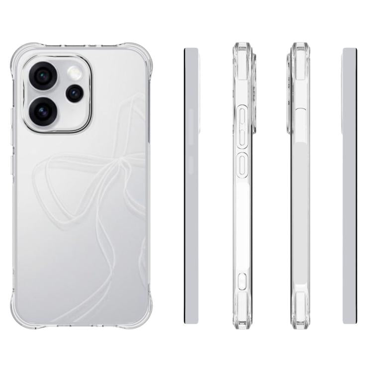 For OPPO Reno15 5G Global Shockproof Non-slip Thickening TPU Phone Case - Transparent