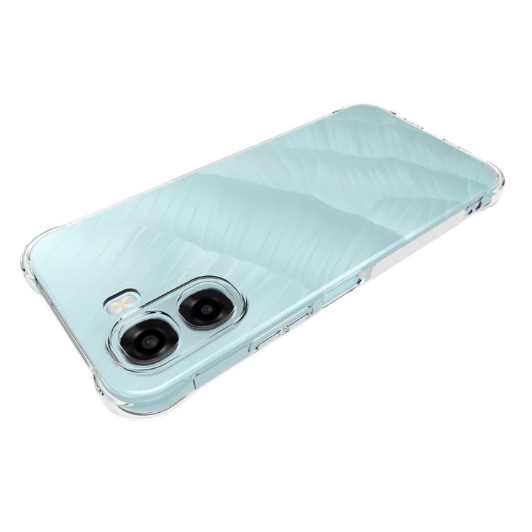 For OPPO A6x 4G / 5G Shockproof Non-slip Thickening TPU Phone Case - Transparent
