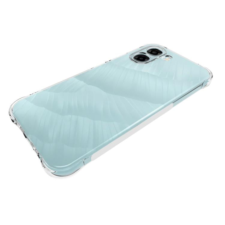 For OPPO A6x 4G / 5G Shockproof Non-slip Thickening TPU Phone Case - Transparent