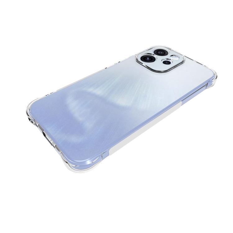 For OPPO Reno15 F 5G Shockproof Non-slip Thickening TPU Phone Case - Transparent