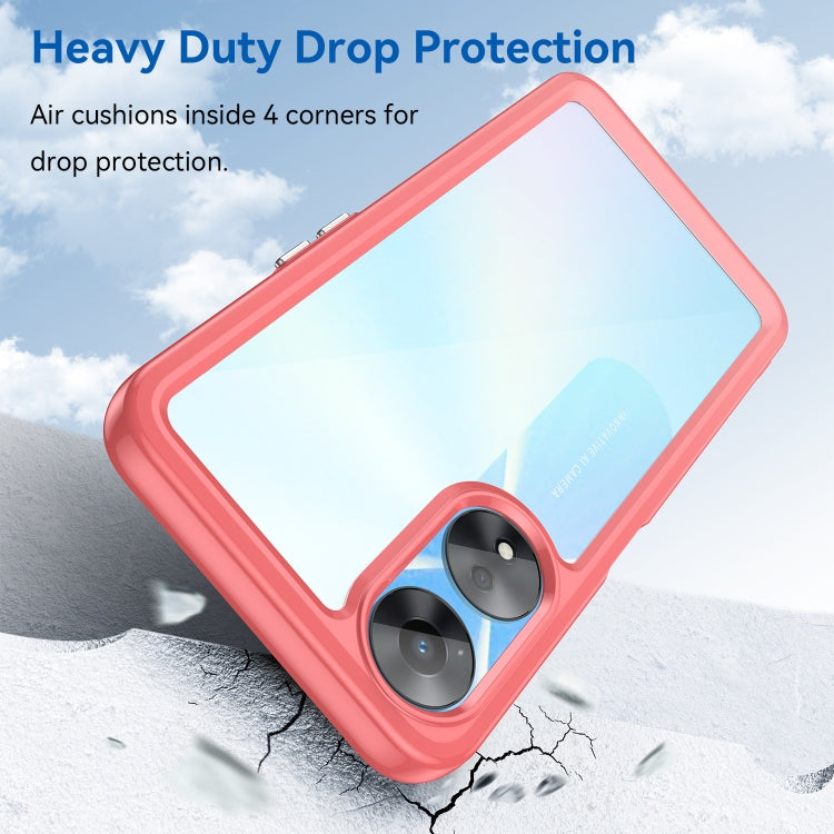 For OPPO A58x Colorful Series Acrylic + TPU Phone Case