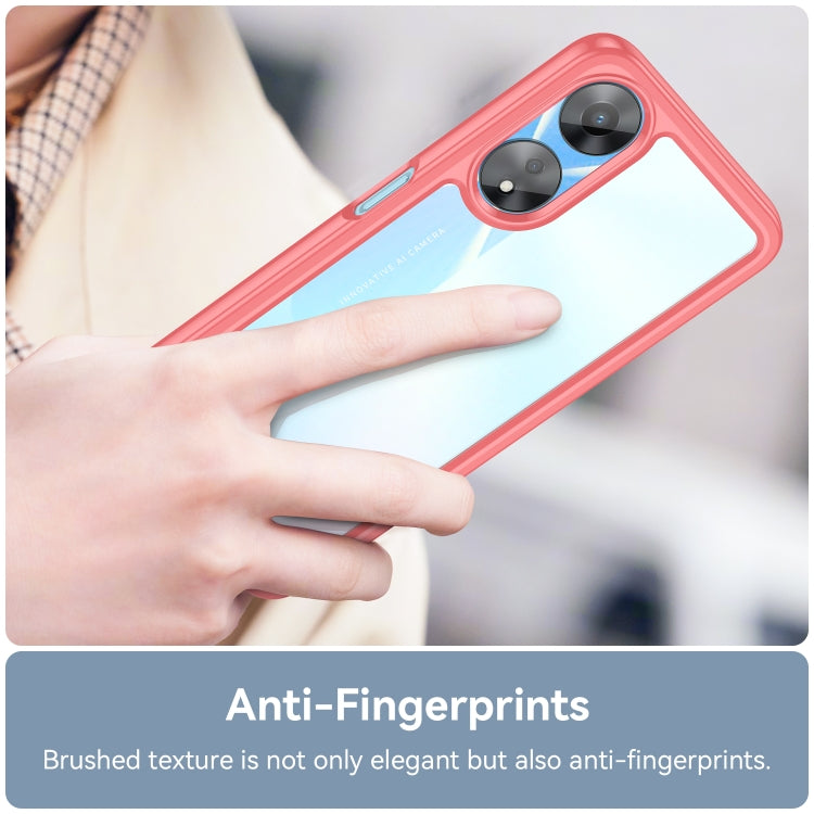 For OPPO A58x Colorful Series Acrylic + TPU Phone Case