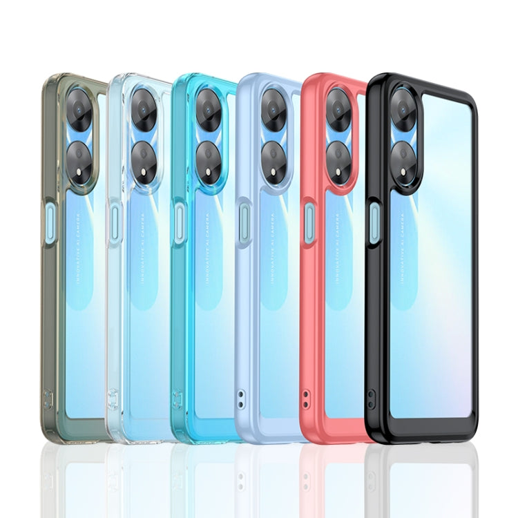 For OPPO A78 Colorful Series Acrylic + TPU Phone Case