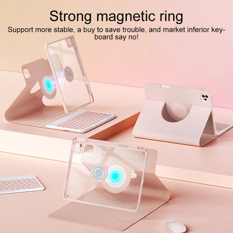 HB209D Backlight Magnetic Detachable Rotatable Bluetooth Keyboard Leather Case For iPad 10th Gen 10.9 2022