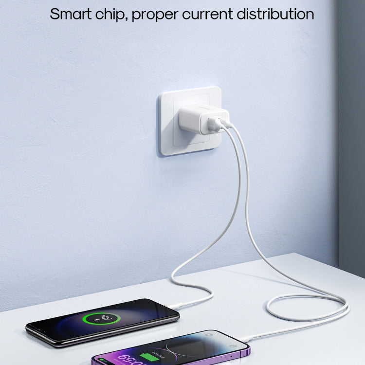 J0YROOM TCF05 20W USB+USB-C/Type-C Dual Interface Fast Charger Set, Specification:US Plug