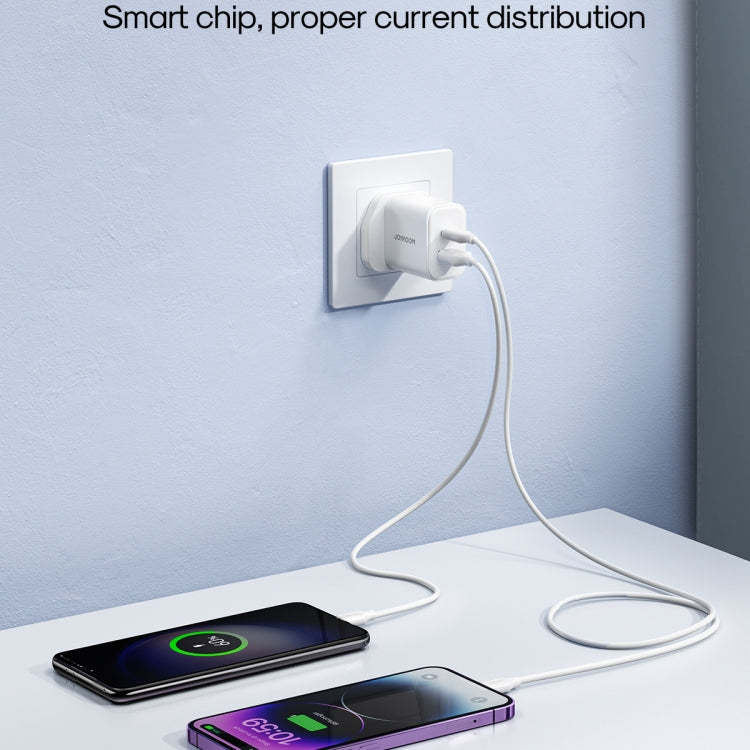 J0YROOM TCF05 20W USB+USB-C/Type-C Dual Interface Fast Charger Set, Specification:UK Plug