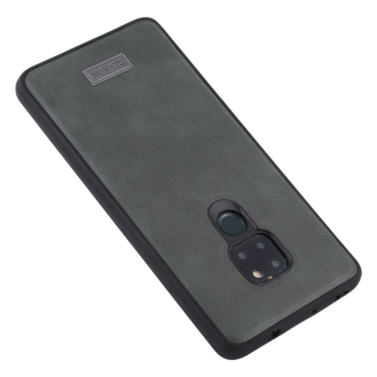 For Huawei Mate 20 SULADA Shockproof TPU + Handmade Leather Protective Case