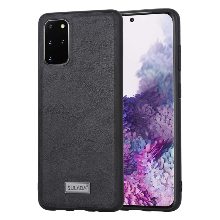For Samsung Galaxy S20 Plus SULADA Shockproof TPU + Handmade Leather Protective Case