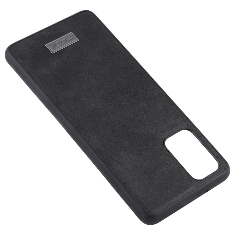 For Samsung Galaxy S20 Plus SULADA Shockproof TPU + Handmade Leather Protective Case