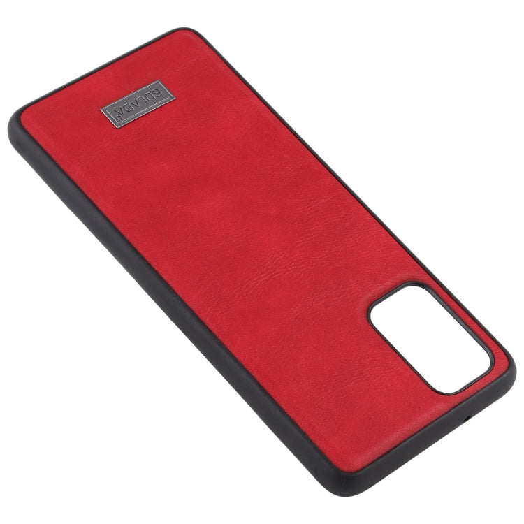 For Samsung Galaxy S20 Plus SULADA Shockproof TPU + Handmade Leather Protective Case