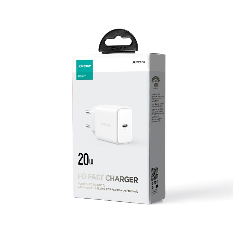 JOYROOM TCF06 Flash Series 20W USB-C/Type-C Single Port Charger, Specification:EU Plug